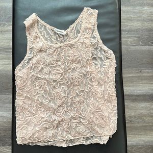 Sheer Nude Free People tank top